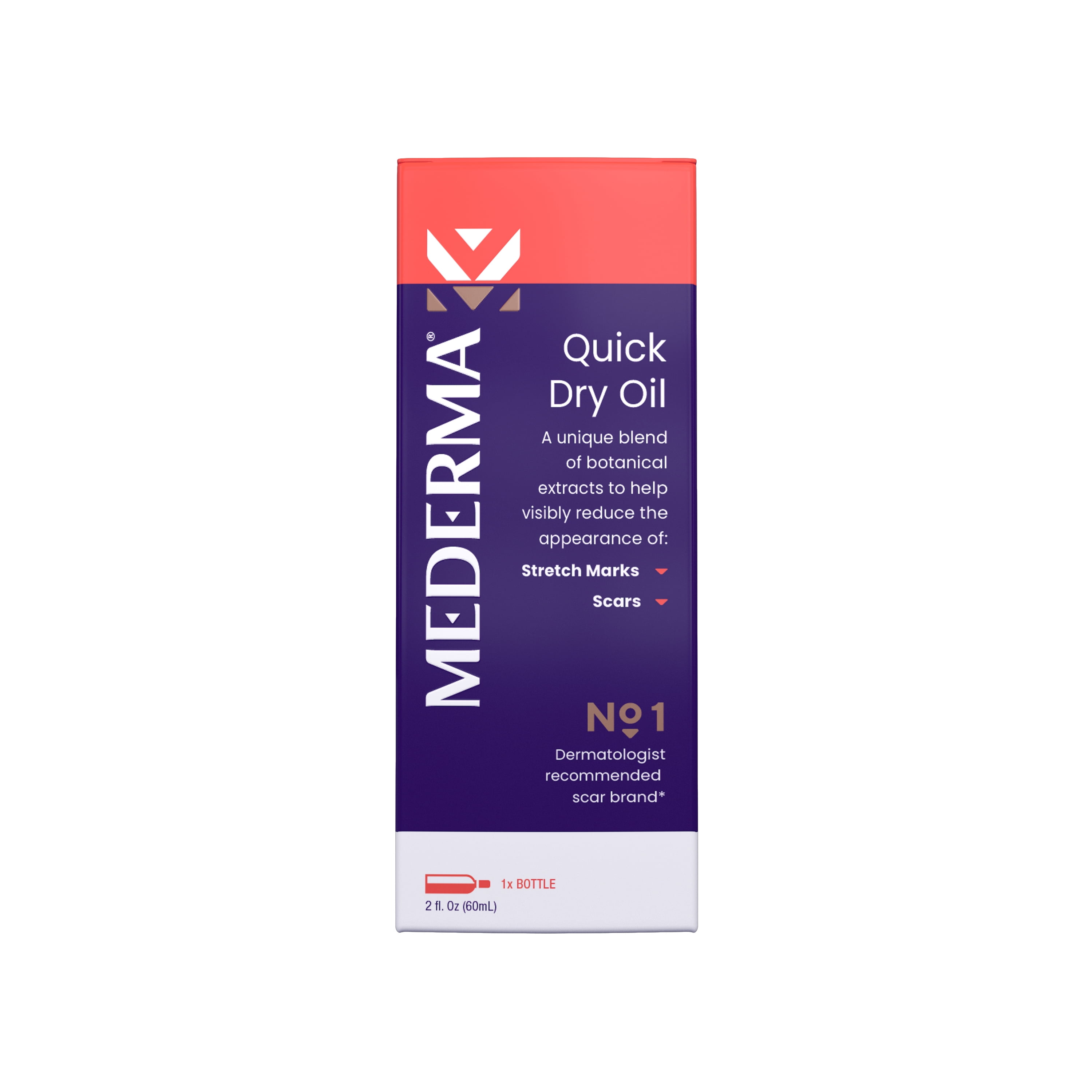 Mederma Quick Dry Oil Scar & Stretch Mark Treatment, Full Body, 2.02 oz (60ml)