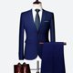 thumbnail image 1 of Blazers-Conjunto de 2 piezas para hombre, traje informal de negocios, chaqueta, abrigo, pantalones, M-6XL, novedad de 2023, 1 of 5