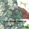 thumbnail image 2 of St Patricks Day Sheer Curtains 84 Inches Long Shamrock Pattern 2 Panels Rod Pocket Voile Window Curtain Set Drapes for Living Room Bedroom Dining Room, 52 W x 84 L, 2 of 6