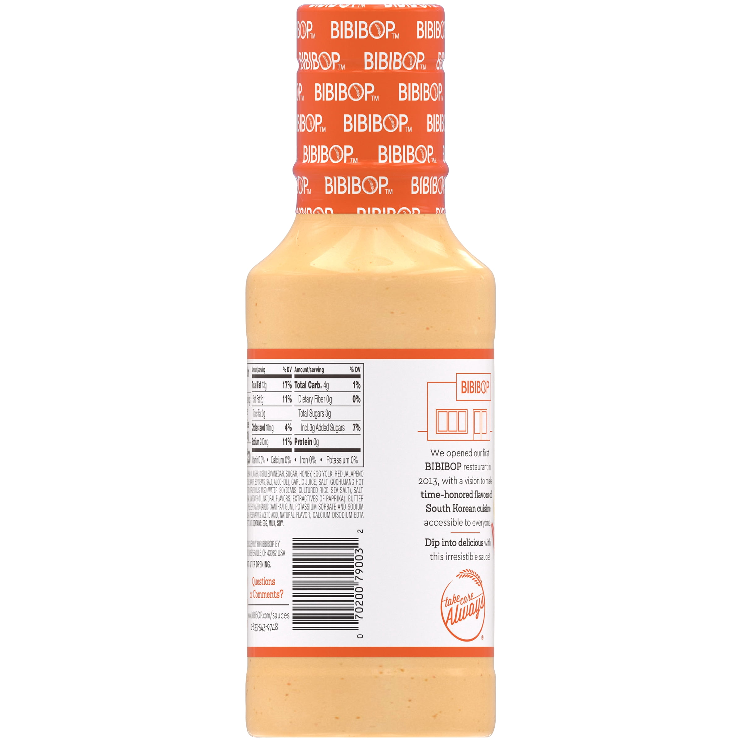Bibibop Asian Grill Sweet & Spicy Yum Yum Sauce, 16 fl oz Bottle