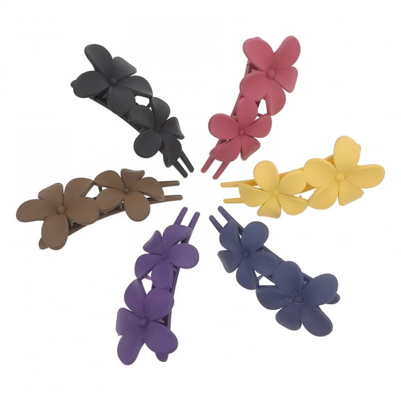 VANIDO 6 Pcs Clip Headwear Hair Clips for Women Roller Flat Leaf Claw Accessories Wedding