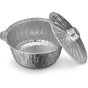 2.75 Qt Disposable Aluminum Cooking Pot with Lid, 3 Count