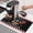 Black, variant on 1776-2026 Dish Drying Mats for Kitchen Counter, July 4th American Bald Eagle Stars and Stripes Absorbent Coffee Bar Mat with Non-slip Rubber Backed Quick Drying Dish Rack Pad 12"x16"
