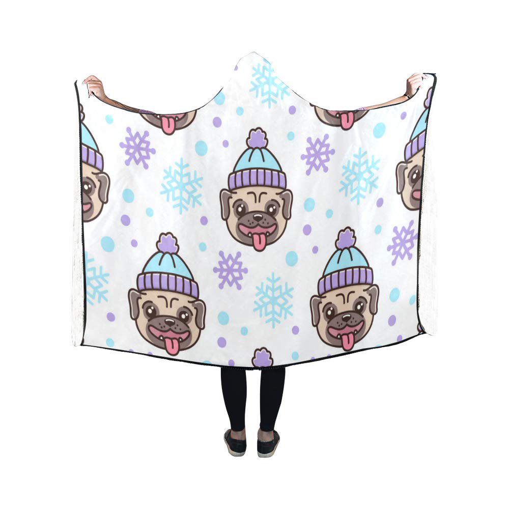 comfy pug blanket hoodie