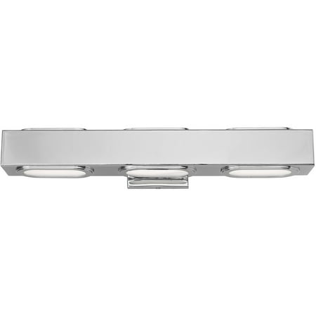 

Bathroom Vanity 3 Light Fixtures With Polished Chrome Finish Steel Material LED 5 24 Watts