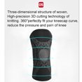thumbnail image 4 of Wosthever Sport Kneepad 3D Elástico Protector de rodilla Transpirable Sport Joint Support Sleeve, S, Negro Gris Gimnasios en casa gris negro SG, 4 of 6