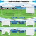 thumbnail image 3 of COBIZI 10x10 Heavy Duty Pop Up Canopy Tent with 4 Sidewalls, Commercial Instant Waterproof Shelter, UV 50+ with Silver Coated, Upgraded Thickened Hexagonal Legs,White, 3 of 9