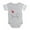 Heather Gray, variant on CafePress - Ladybug Judy - Cute Infant Baby Football Bodysuit