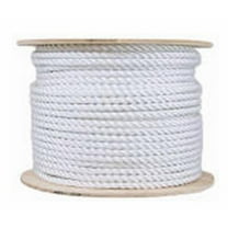 MIBRO Group 234859 0.37 in. x 300 ft. Natural Color Twisted Cotton Rope Reel
