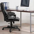 thumbnail image 3 of Lacoo Faux Leather High-Back Executive Office Chair with Lumbar Support, Black, 3 of 8