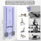 thumbnail image 5 of Tabla de Pilates JANUA Pilates Reformer, set 5 en 1, color morado, 5 of 6