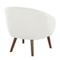 thumbnail image 5 of LumiSource Walnut Wood, Cream Fabirc Ashland Lounge Chair, 5 of 6