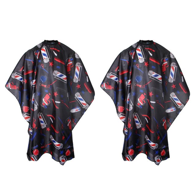 2 x Delantal de cabellero Salón de peluquero Unisex Yinane Capa de corte de peluquero