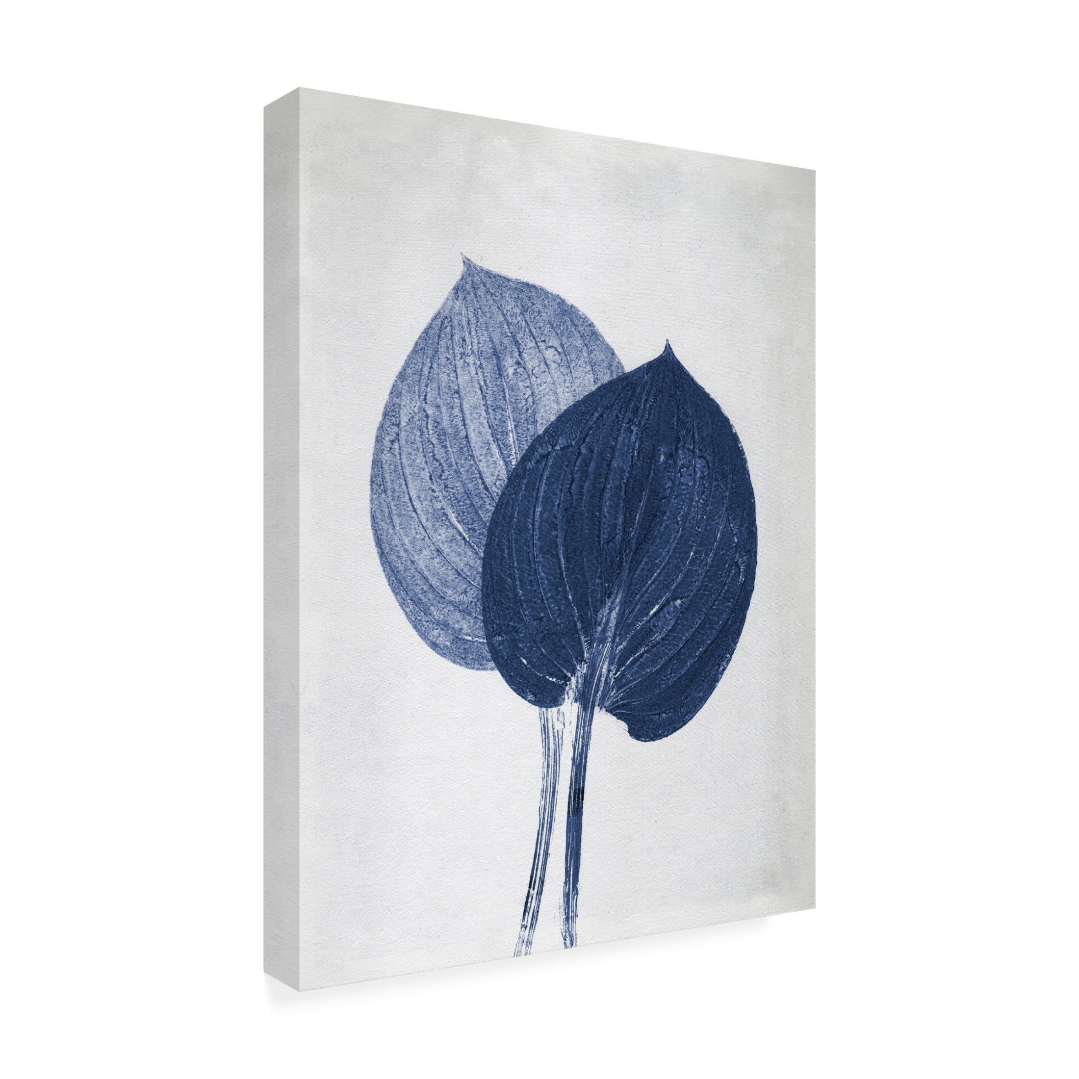 Canvas Wall Art - Pernille Folcarelli 'Hosta 2 Blue' Wall Art for Living Room, Bedroom, or Office Décor by Trademark Fine Art - 24 x 32 Inches