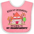 thumbnail image 3 of Inktastic Book My Reservation I'm Going to My Grandparents' House Boys or Girls Baby Bib, 3 of 4