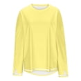 thumbnail image 4 of MeetoTime Long Sleeve Tops for Women Round Neck Slit Ribbed Pullover 2024 Fall Clothes Oversized Sweaters, 4 of 4