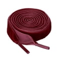 thumbnail image 1 of Cordones Planos de Terciopelo Allegra K 0.6 pulgadas de Ancho Rojo Vino 80cm, 1 of 6