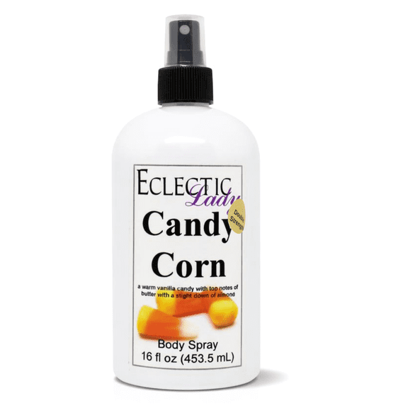 Candy Corn Body Spray, Eclectic Lady, Hydrating Mist, Unisex (Double Strength), 16 oz
