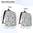 thumbnail image 3 of Lsque Colorful Cute Pig Pattern Canvas Daypack, Durable Backpack, High-quality Versatile Backpack,Vintage Compact Backpack-Small, 3 of 6