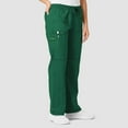 thumbnail image 3 of Wink WonderFLEX Women's Faith Multi-Pocket Cargo Scrub Pant, Hunter Green, M, 3 of 5