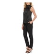 thumbnail image 3 of DKNY Womens Black Sleeveless Tie Neck Top Size: M, 3 of 4