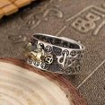 thumbnail image 3 of HSHDLDF 6 Pcs Bague Feng Shui Bague en Argent PiXiu pour Hommes Bague de Protection Mantra Ajustable Amulette Porte-Bonheur Richesse Bague Ouverte pour Femmes Cadeaux, 3 of 7