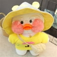 thumbnail image 1 of 30cm Cute LaLafanfan coffee yellow Duck Plush Toy Creative Stuffed Duck Soft Doll Animal Dolls baby toys birthday gift for girl16 He Qiyong unisex, 1 of 1