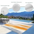 thumbnail image 4 of Outdoor Rug 3x5 ft Orange Grey Paint Waterproof Outdoor Patio Rug Mat Non Slip Outside Area Rugs Carpet for RV,Camping,Porch,Deck,Pool,Balcony,Backyard, Abstract Art Texture, 4 of 9