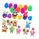 thumbnail image 3 of 12x huevos de Pascua llenos de mini rellenos de canasta de juguete de peluche de animales rellenos mini juego de peluches, 3 of 9