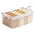 thumbnail image 2 of Sacs de Rangement Transparents en Pvc, Couvercles et Poignées Réutilisables, Pliables et Empilables, Rangement Compact, Étanche, Rangement de Cuisine, Organisation de la Maison, 2 of 8