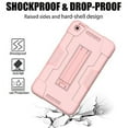 thumbnail image 6 of SOATUTO For Moxee 8 inch 2020 Model Tablet Case , Heavy Duty Drop Proof and Shock Resistant Rugged Hybrid Kids Friendly Cover Built-in Stand For Moxee 8 2020 Model MT-T800 Tablet - Rose Gold, 6 of 7