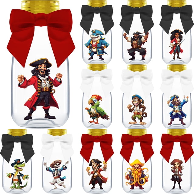 Tarros de caramelos Party Favors Ethisa Pirate, paquete de 12 para niños