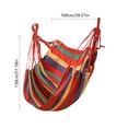 thumbnail image 3 of Blueek "Comfortable Indoor/Outdoor Hanging Chair, Portable Lazy Swing for College Dorms & Apartments, Multicolor Cotton Hammock Chair", 3 of 6