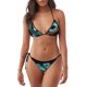 thumbnail image 1 of Balery Blue Viper Snake Pijama Estampado Bikini de Dos Piezas para Mujer - Conjunto de Bikini Ajustable Sexy y Cómodo para Playa, 1 of 6