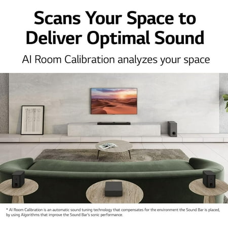 LG - 7.1.3 Channel S90TR Soundbar with Wireless Subwoofer and Rear Speakers, Dolby Atmos, DTS:X and WOW Orchestra - Black