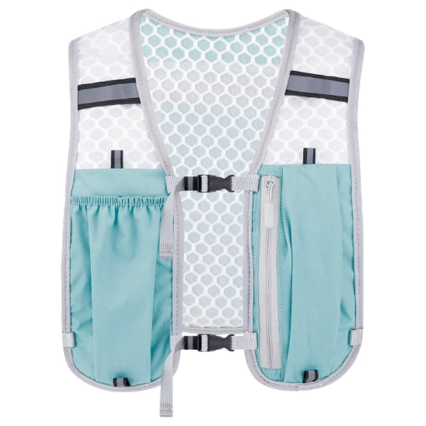 Chaleco Hidratación Ajustable Resistir A La Mochila Deportiva Campamento (luz) Azul