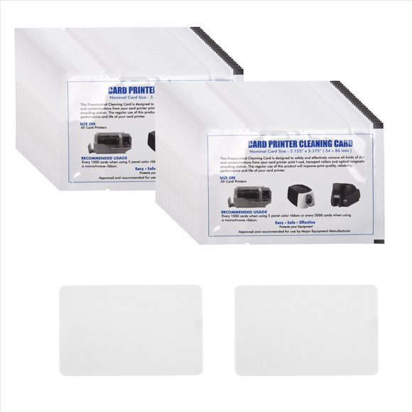 Tarjetas de Limpieza Lector CR80, Limpiador Doble Cara 50 Piezas, Terminal Deslizante POS