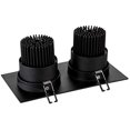 thumbnail image 4 of 14W LED Grille Grid Ceiling Recessed Flushed Mounted Rectangle Light Lighting Gimble Picture Project Black Warm White, 4 of 4