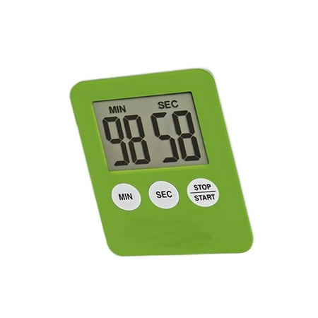 

iaksohdu Magnetic Square LCD Digital Timer Kitchen Cooking Countdown Alarm Clock Tools