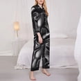 thumbnail image 4 of Lsque The Binding of Isaac Pattern Long Sleeve Pajama Set for Women - Soft 2-Piece Sleepwear and Loungewear Set with Pockets, Comfy Nightwear, 4 of 8