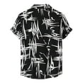 thumbnail image 2 of Eashery Mens Beach Shirt Loose Spring Mens Tops Black L, 2 of 4