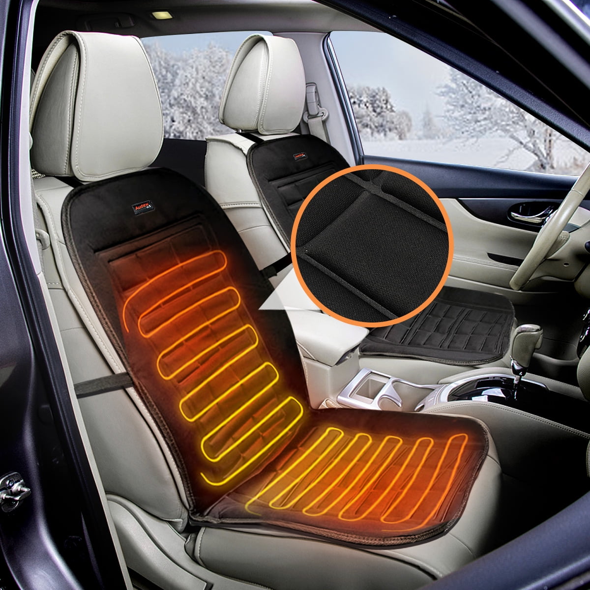 Universal 12V Heated Car Seat Cushion Warmer Cover Plug�s Universal 12V Heated Car Seat Cushion Warmer Cover Plug�s