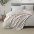 thumbnail image 2 of Lightweight Breathable 100% Cotton Knit Blanket – All-Season Bed Blanket – King Size – Mink, 2 of 8