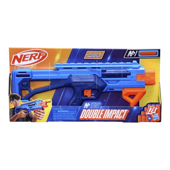 Lanzador Hasbro Nerf N Series Impacto Doble 12 Dardos