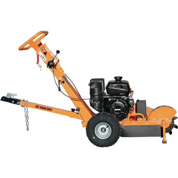 12 in. x 3.5 in. 14 HP Electric Start Stump Grinder with Extra Set of Teeth/All-Weather Protective Cover/Tow Bar