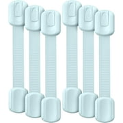 Bates- Child Safety Strap Locks, 6 Pack, Pastel Mint Baby Cabinet Locks