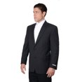 thumbnail image 2 of Austin Reed Mens Pure Wool Striped Suit Separate Coat 48 XL, Black, 2 of 5