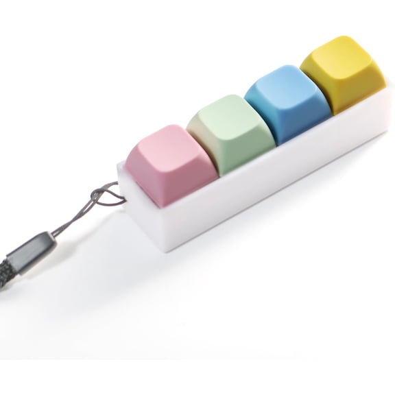 Clicky Keyboard Fidget Made of 3D Print, Loud Keyboard Fidget Keychain on Classroom and Office, Tiny Fidget Keyboard for Relief Your Stress, Relieve Stress Keyboard Clicky Fidget Toys