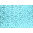 thumbnail image 1 of Ahgly Company Indoor Rectangle Solid Light Blue Modern Area Rugs, 2' x 5', 1 of 4