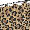 thumbnail image 3 of Brown and Black Leopard Print Shower Curtain 84"x72" ,Bathroom Decorative Shower Curtains Set with 12 Hooks,Modern Waterproof Washable Shower Curtain, 3 of 6